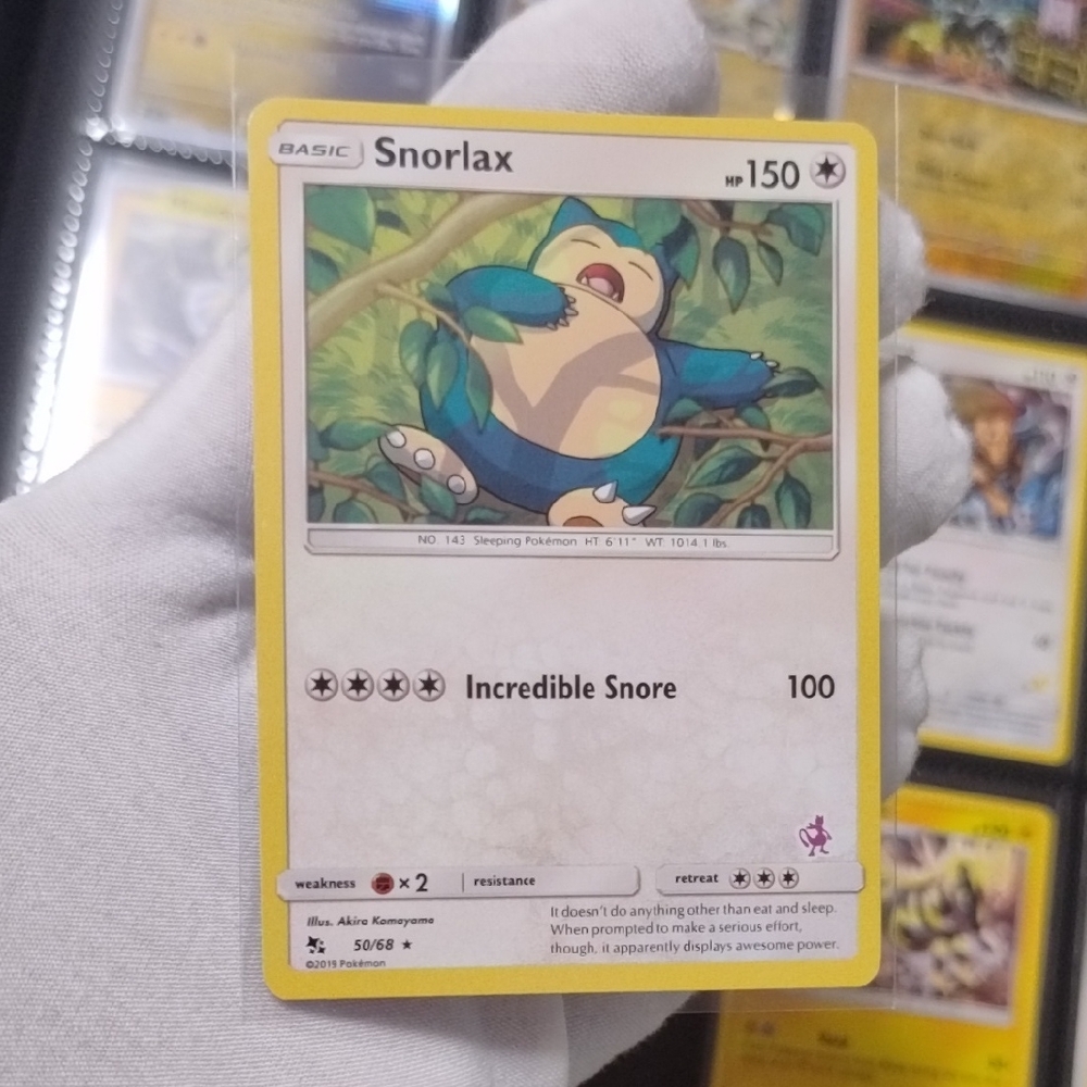 Snorlax 2019 50/68 Rare  Pokemon Card Game